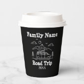 RV - Aangepaste reeks - reisweg Papieren Bekers (Achterkant)