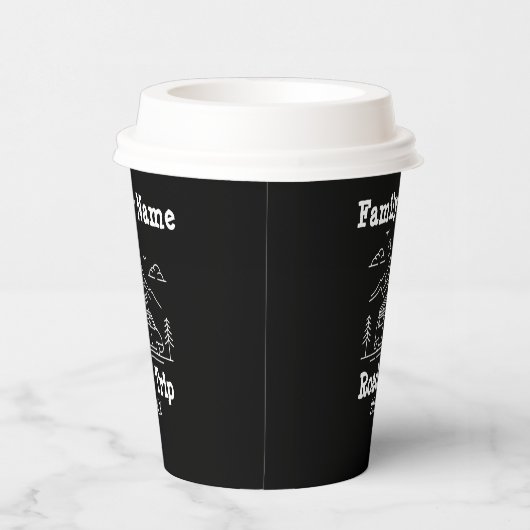 RV - Aangepaste reeks - reisweg Papieren Bekers (Rechts)