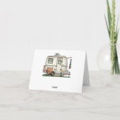 RV-aanhangwagen voor ruitglas Bedankkaart (Achterkant)