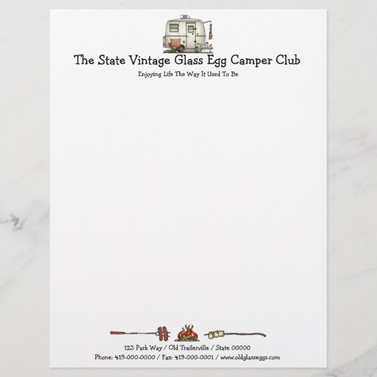 RV-aanhangwagen voor  ruitglas Briefhoofd (Voorkant)