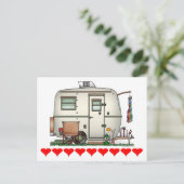 RV-aanhangwagen voor  ruitglas Briefkaart (Staand voorkant)