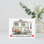 RV-aanhangwagen voor  ruitglas Briefkaart (Staand voorkant)