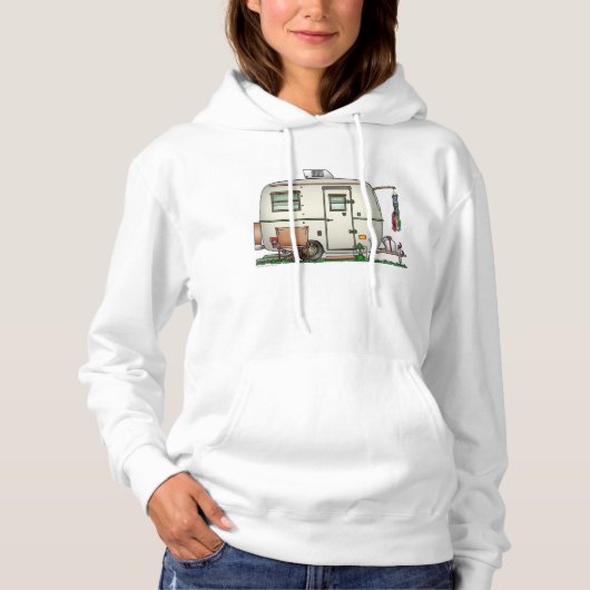 RV-aanhangwagen voor ruitglas Hoodie (Voorkant)
