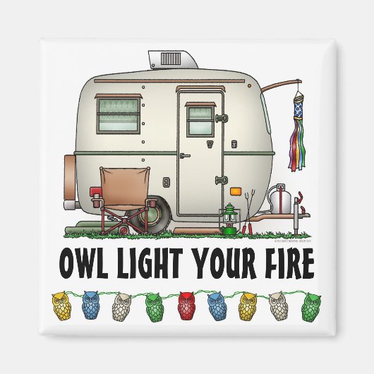 RV-aanhangwagen voor ruitglas Magneet (Voorkant)