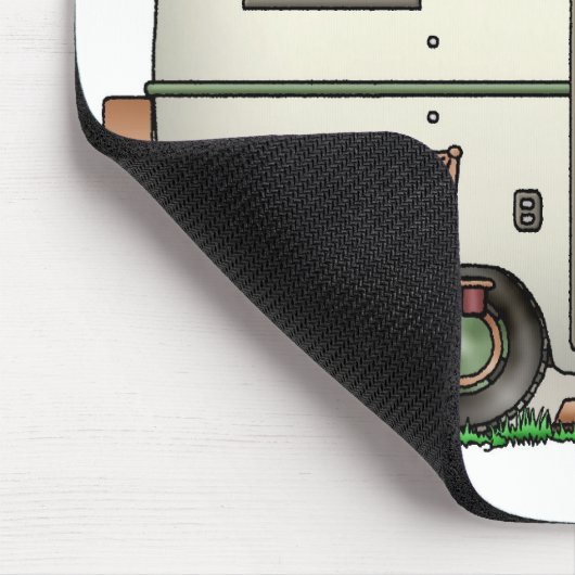 RV-aanhangwagen voor  ruitglas Muismat (Hoek)