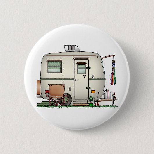 RV-aanhangwagen voor  ruitglas Ronde Button 5,7 Cm (Voorkant)