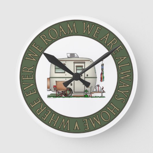 RV-aanhangwagen voor  ruitglas Ronde Klok (Voorkant)