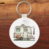 RV-aanhangwagen voor ruitglas Sleutelhanger (Voorkant)