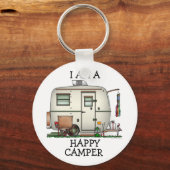 RV-aanhangwagen voor  ruitglas Sleutelhanger (Voorkant)