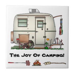 RV-aanhangwagen voor  ruitglas Tegeltje