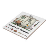 RV-aanhangwagen voor  ruitglas Tegeltje (Zijkant)