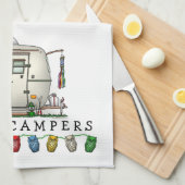 RV-aanhangwagen voor  ruitglas Theedoek (Quarter Fold)