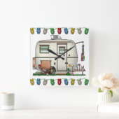 RV-aanhangwagen voor  ruitglas Vierkante Klok (Huis)