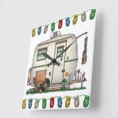 RV-aanhangwagen voor  ruitglas Vierkante Klok (Hoek)