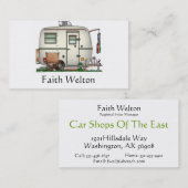 RV-aanhangwagen voor ruitglas Visitekaartje (Voorkant / Achterkant)