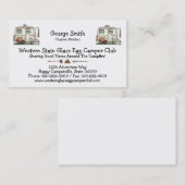 RV-aanhangwagen voor  ruitglas Visitekaartje (Voorkant / Achterkant)