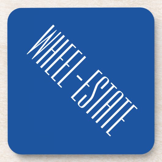 RV Camper Camp Motor Home Fun = Wiel Estate Bier Onderzetter (Voorkant)