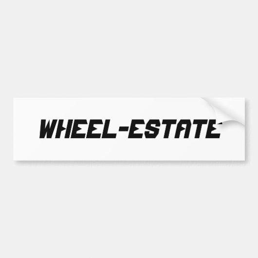 RV Camper Camp Motor Home Fun = Wiel Estate Bumpersticker (Voorkant)