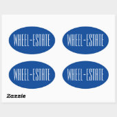 RV Camper Camp Motor Home Fun = Wiel Estate Ovale Sticker (Vel)