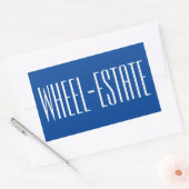 RV Camper Camp Motor Home Fun = Wiel Estate Rechthoekige Sticker (Envelop)