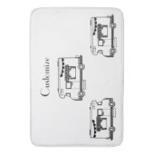 RV Camper Caravan Thunder-Cove Badmat (Voorkant Verticaal)