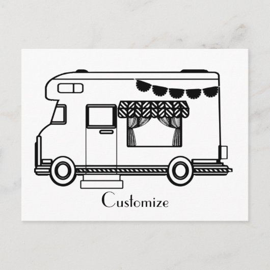 RV Camper Caravan Thunder-Cove Briefkaart (Voorkant)