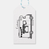 RV Camper Caravan Thunder-Cove Cadeaulabel (Achterkant)