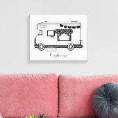 RV Camper Caravan Thunder-Cove Canvas Afdruk (Insitu (Woonkamer))