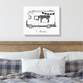 RV Camper Caravan Thunder-Cove Canvas Afdruk (Insitu (Slaapkamer))