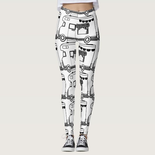 RV Camper Caravan Thunder-Cove Leggings (Voorkant)