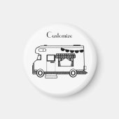 RV Camper Caravan Thunder-Cove Magneet (Voorkant)