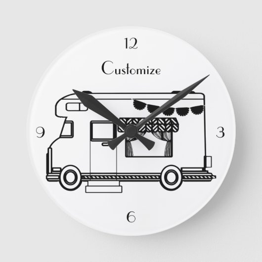 RV Camper Caravan Thunder-Cove Ronde Klok (Voorkant)