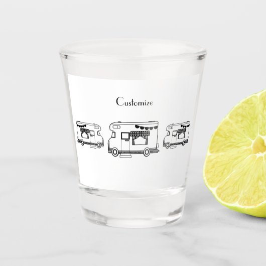 RV Camper Caravan Thunder-Cove Shot Glas (Voorkant)