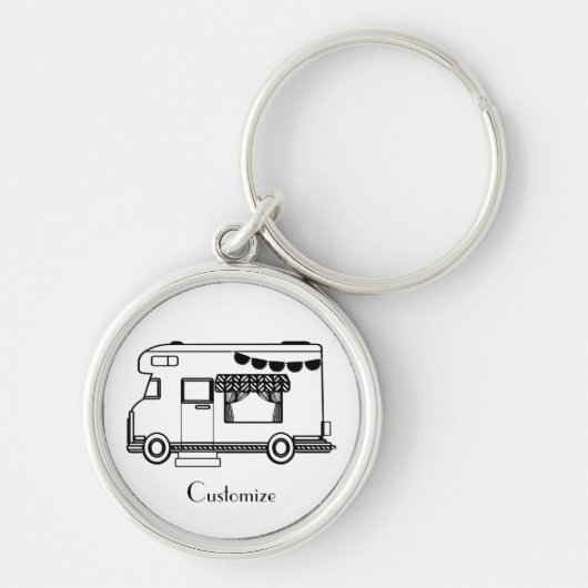 RV Camper Caravan Thunder-Cove Sleutelhanger (Voorkant)