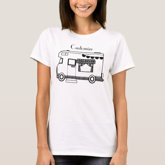 RV Camper Caravan Thunder-Cove T-shirt (Voorkant)