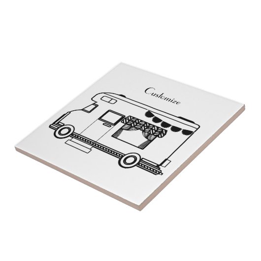 RV Camper Caravan Thunder-Cove Tegeltje (Zijkant)