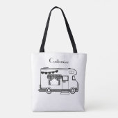 RV Camper Caravan Thunder-Cove Tote Bag (Achterkant)