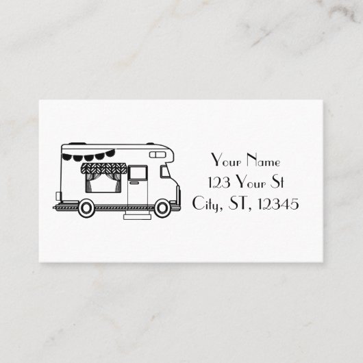 RV Camper Caravan Thunder-Cove Visitekaartje (Voorkant)