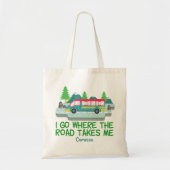 RV Camper Custom Road Trip Tote Bag (Voorkant)