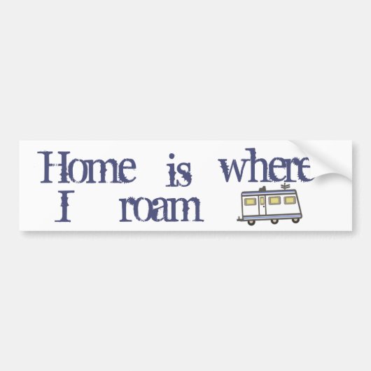 RV / Camper Liefde Lifestyle Bumpersticker (Voorkant)