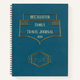 RV Camper Travel Journal Retro Notitieboek