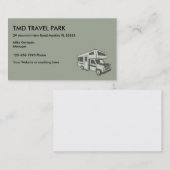 RV Camper Travel Park Visitekaartje (Voorkant / Achterkant)