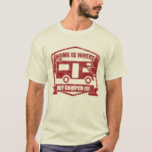 Rv, Camper Van Owners het Wild Kamperen T-shirt