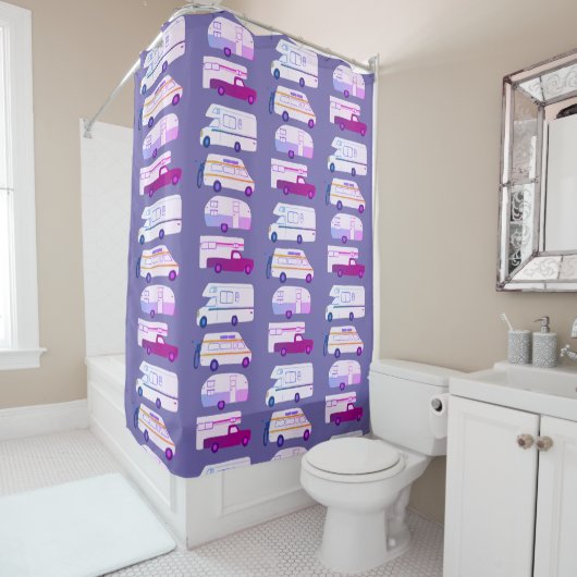 RV Campervan vanlife Motorhome Trailer CUSTOMIZE Douchegordijn (In situ)