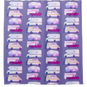 RV Campervan vanlife Motorhome Trailer CUSTOMIZE Douchegordijn (Voorkant)