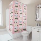 RV Campervan vanlife Motorhome Trailer CUSTOMIZE Douchegordijn (In situ)