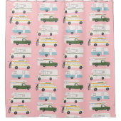 RV Campervan vanlife Motorhome Trailer CUSTOMIZE Douchegordijn (Voorkant)