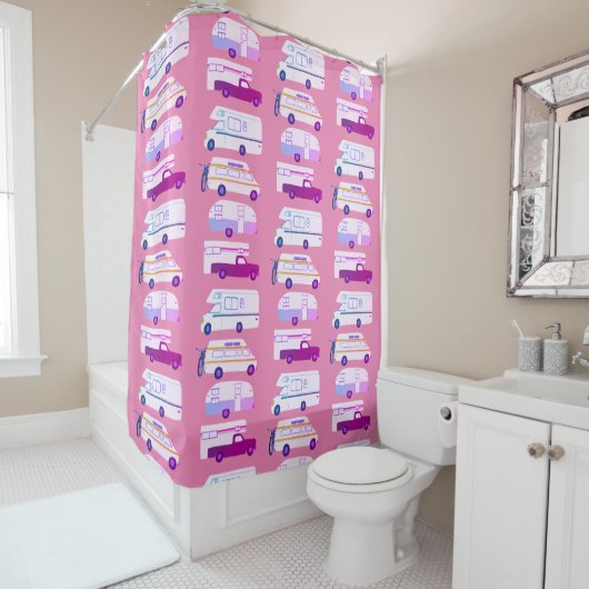 RV Campervan vanlife Motorhome Trailer CUSTOMIZE Douchegordijn (In situ)