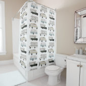 RV Campervan vanlife Motorhome Trailer CUSTOMIZE Douchegordijn (In situ)