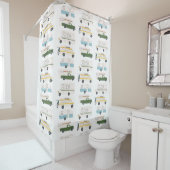 RV Campervan vanlife Motorhome Trailer CUSTOMIZE Douchegordijn (In situ)